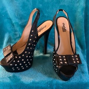 Spiked platform stilettos